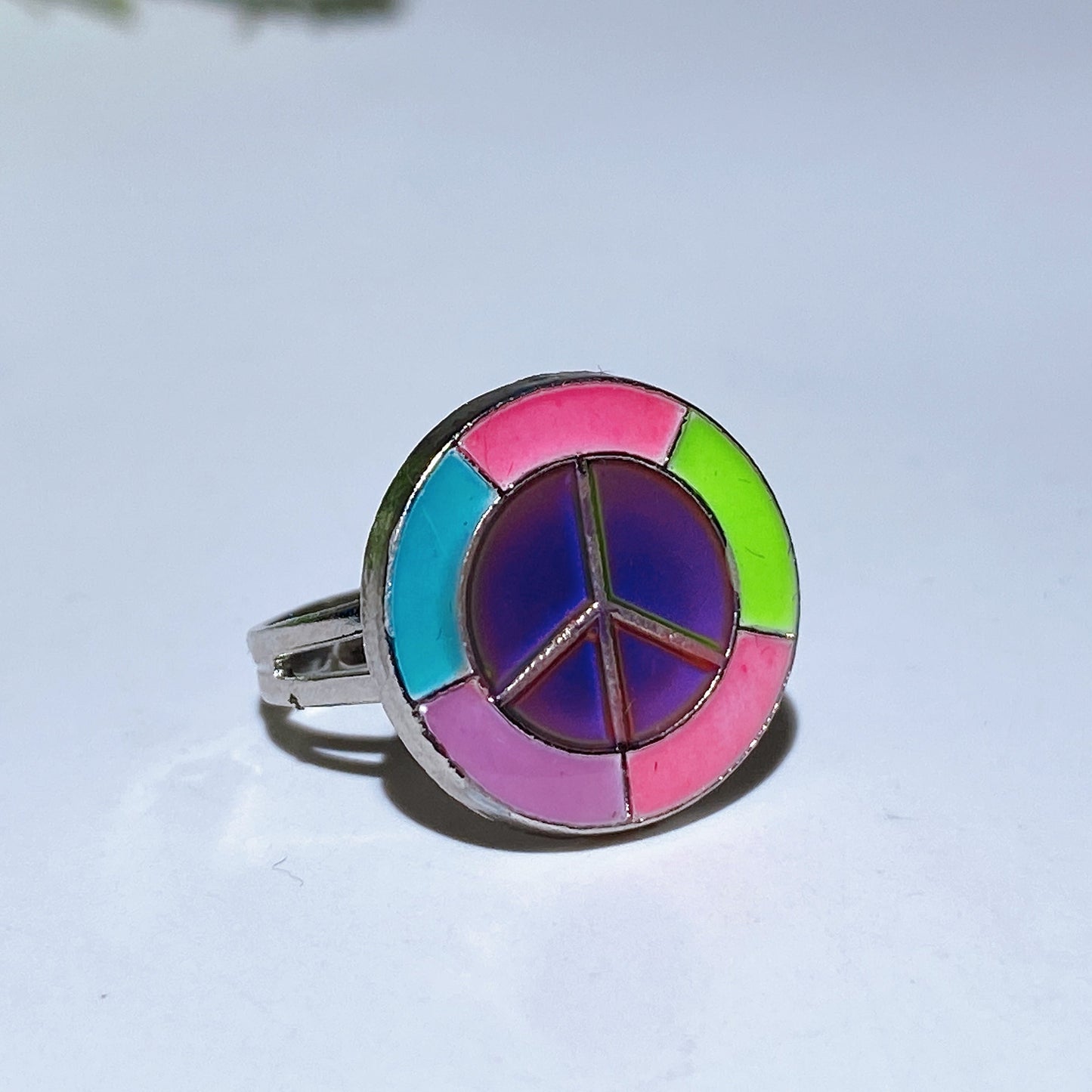 Adjustable Color Changing Crystal Healing Spiritual Ring