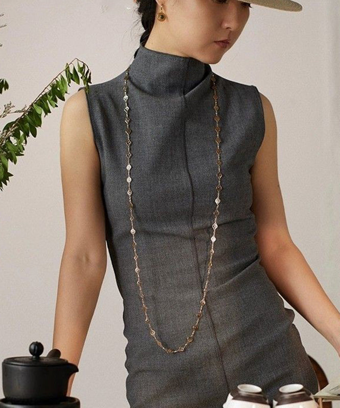Gold Copper Overgild Hollow Out Sweater Lariat Necklace