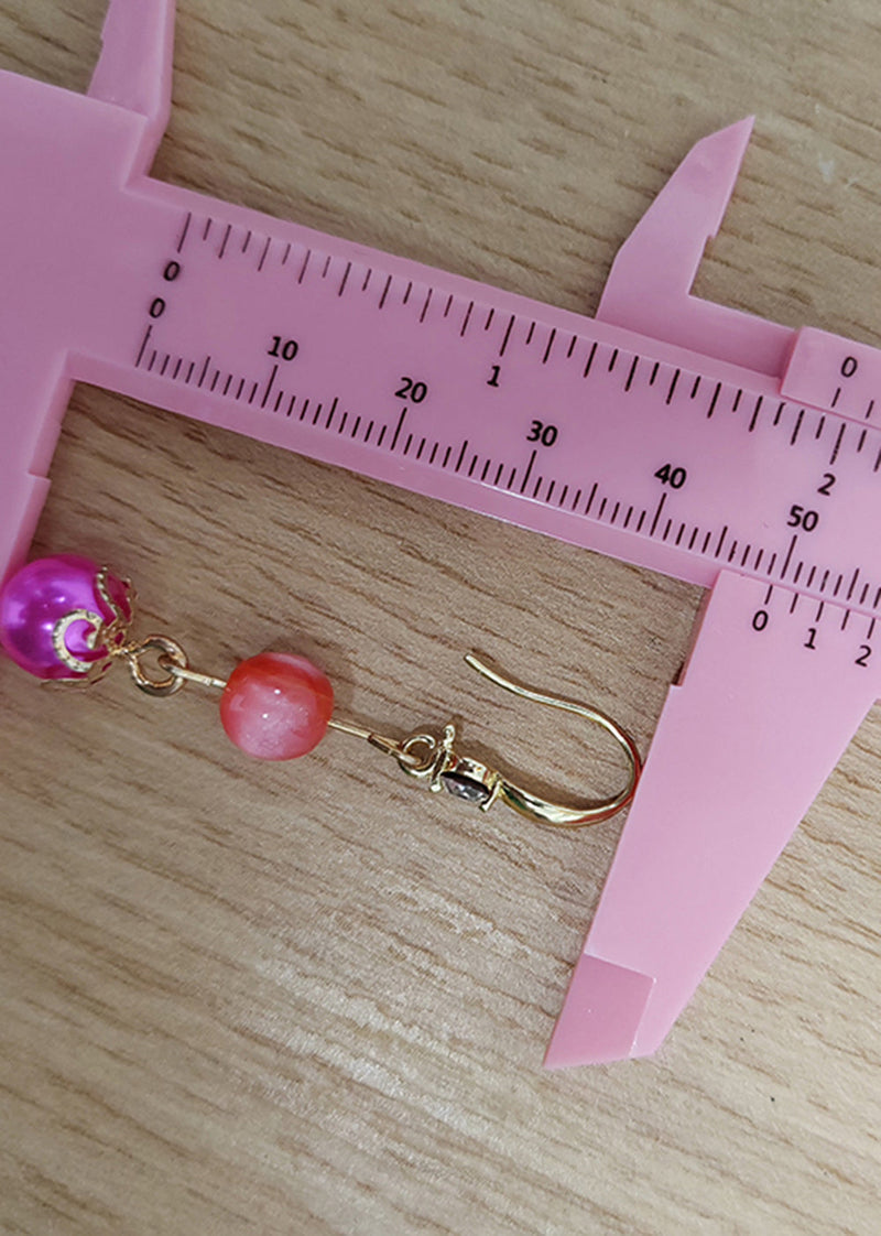 Style Rose Acrylic Acrylic Drop Earrings