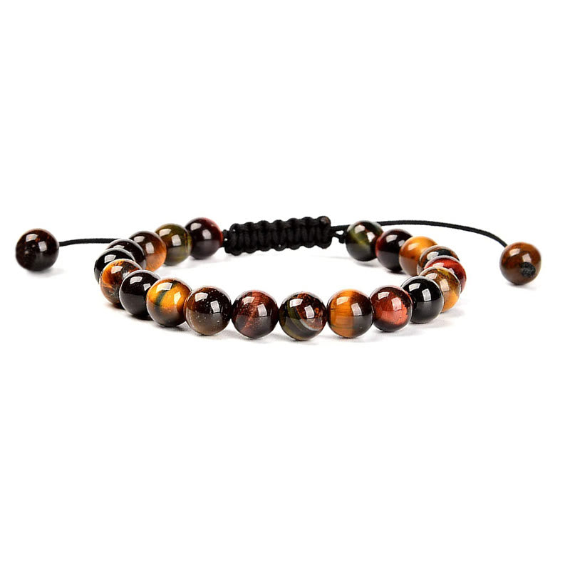 Adjustable Spiritual Healing Bracelet With Gemstone Beads