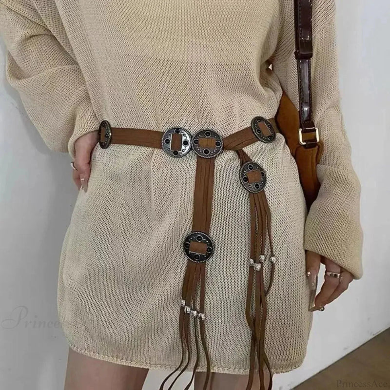 Gothic Tie Rope Waist Belt