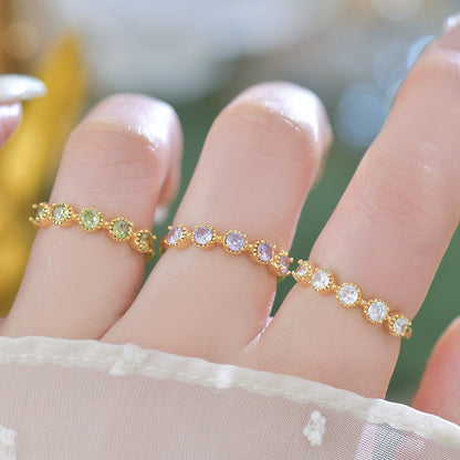 Amethyst Band Ring