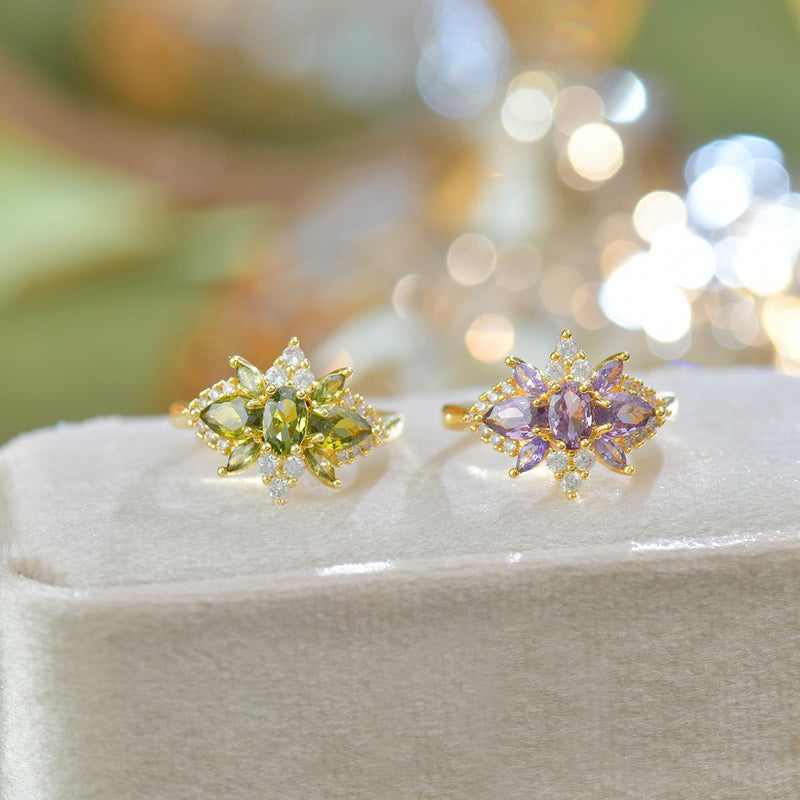 Amethyst Blossom Ring