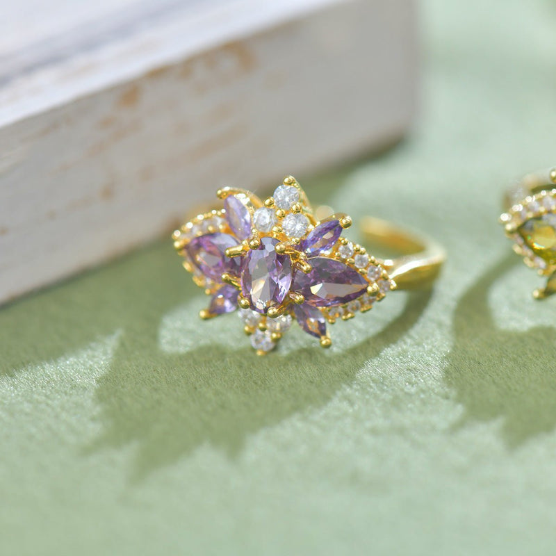 Amethyst Blossom Ring