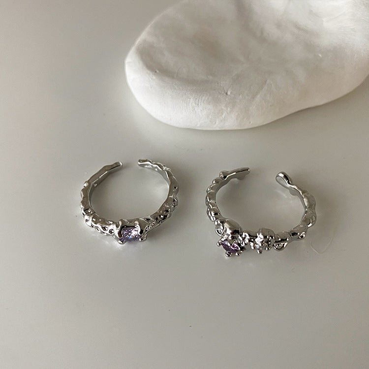 [] Brielle Amethyst Ring Set