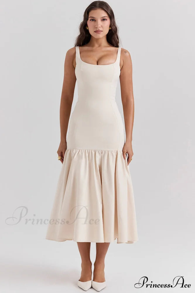 Amore Dropped Stylish Waist Midi Dress