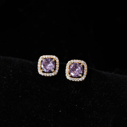 Angelica Amethyst Stud Earrings