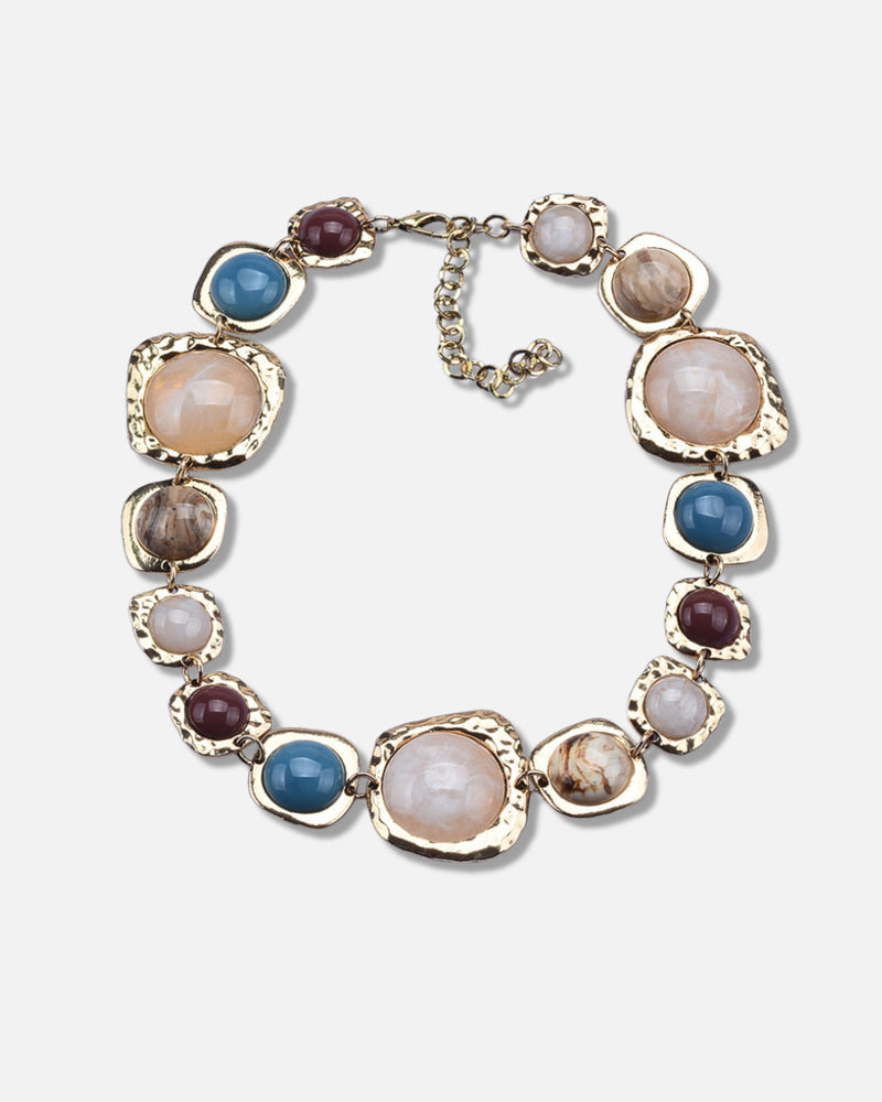 Reina Multicolor Gemstone Necklace