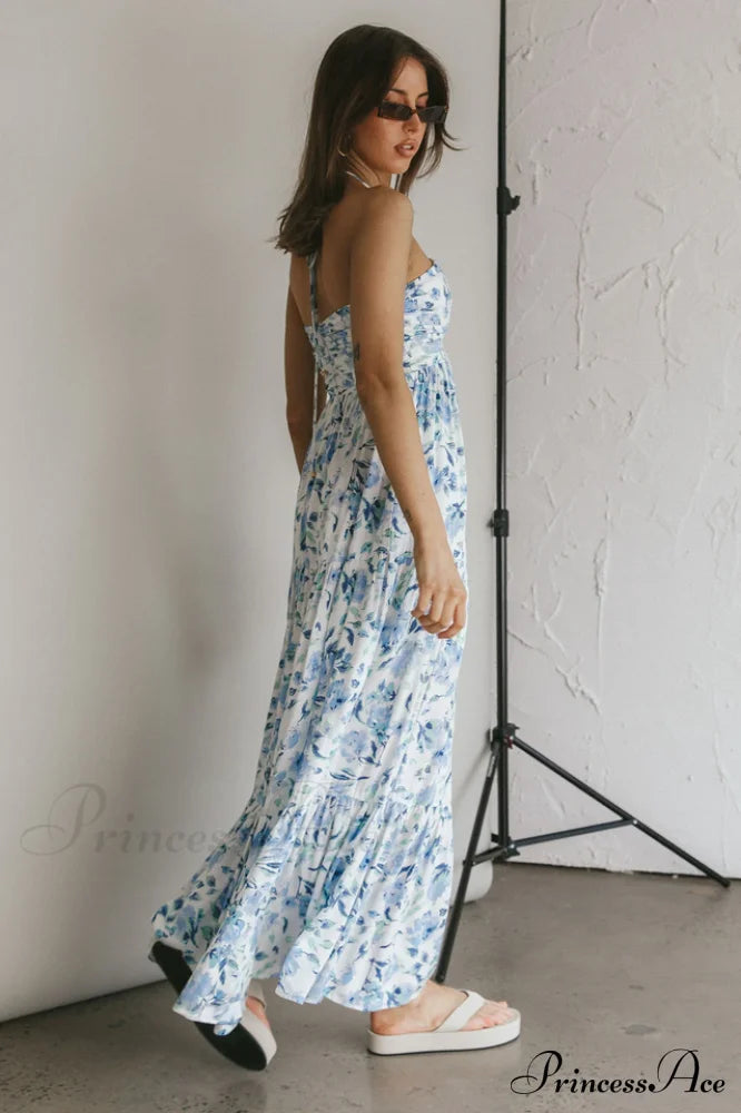 Asiah Halter Neck Maxi Dress