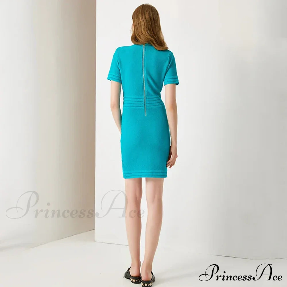 Aureta Knitted Stylish Mini Dress