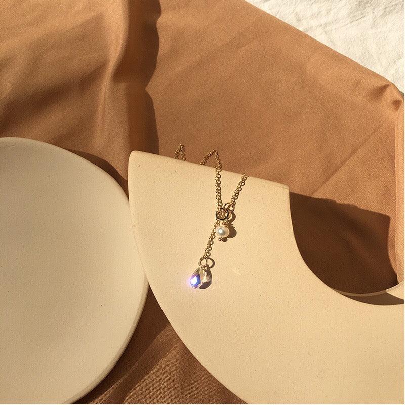 Austrian Crystal Pearl Necklace
