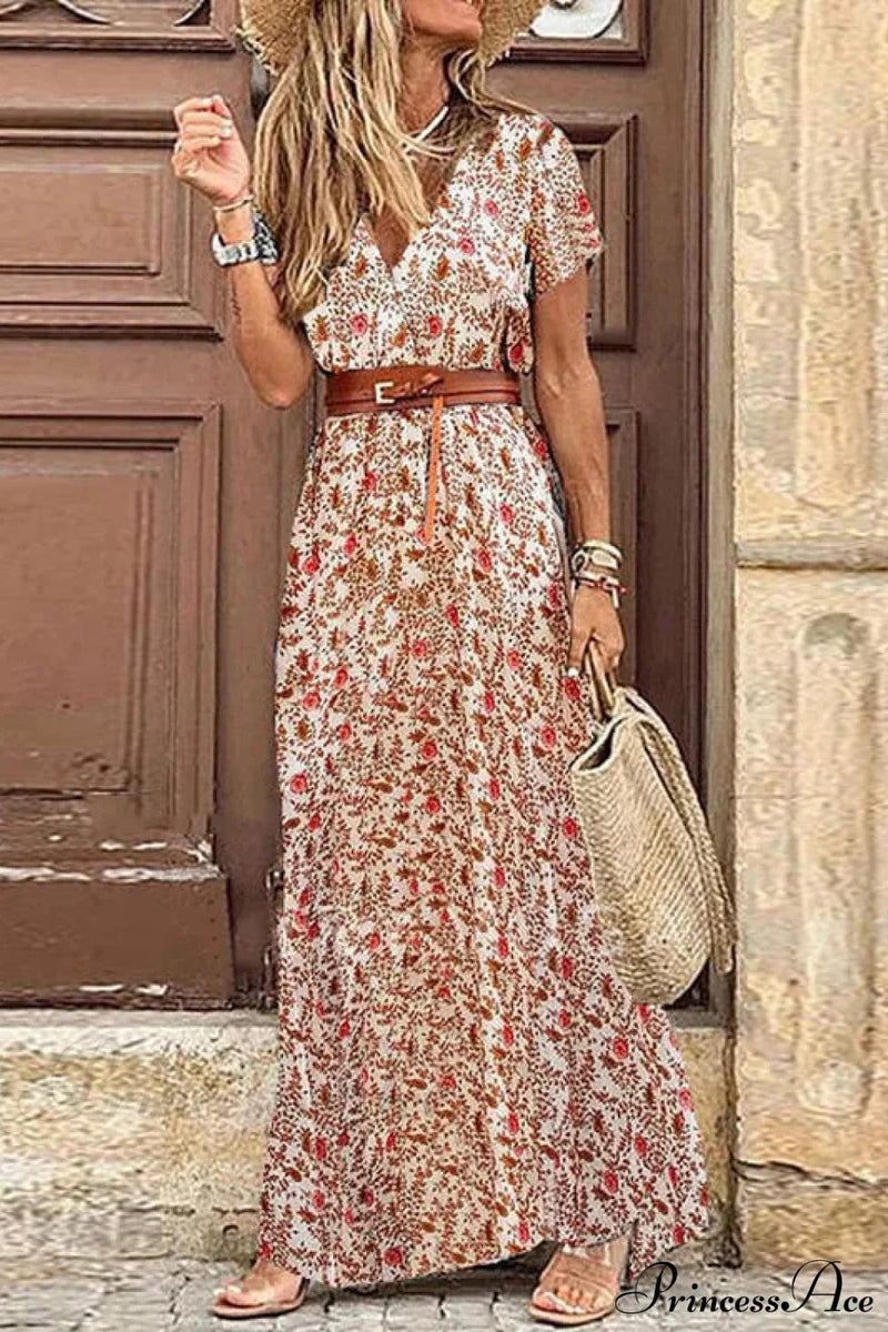 Autumn High Split Maxi Dress