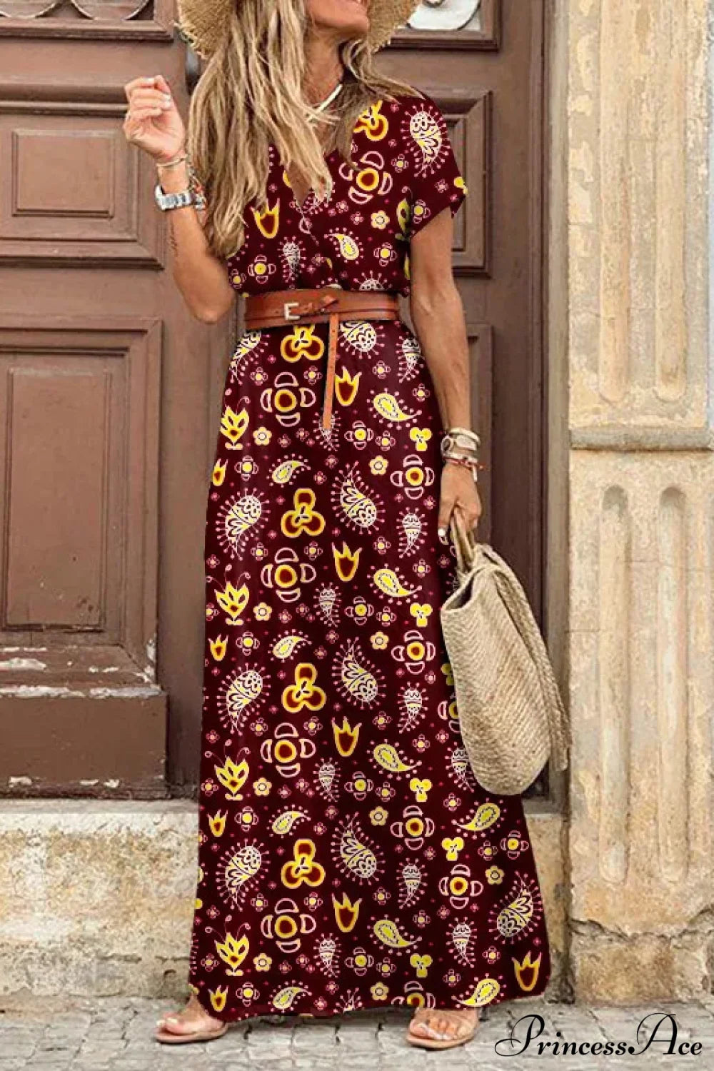 Autumn High Split Maxi Dress