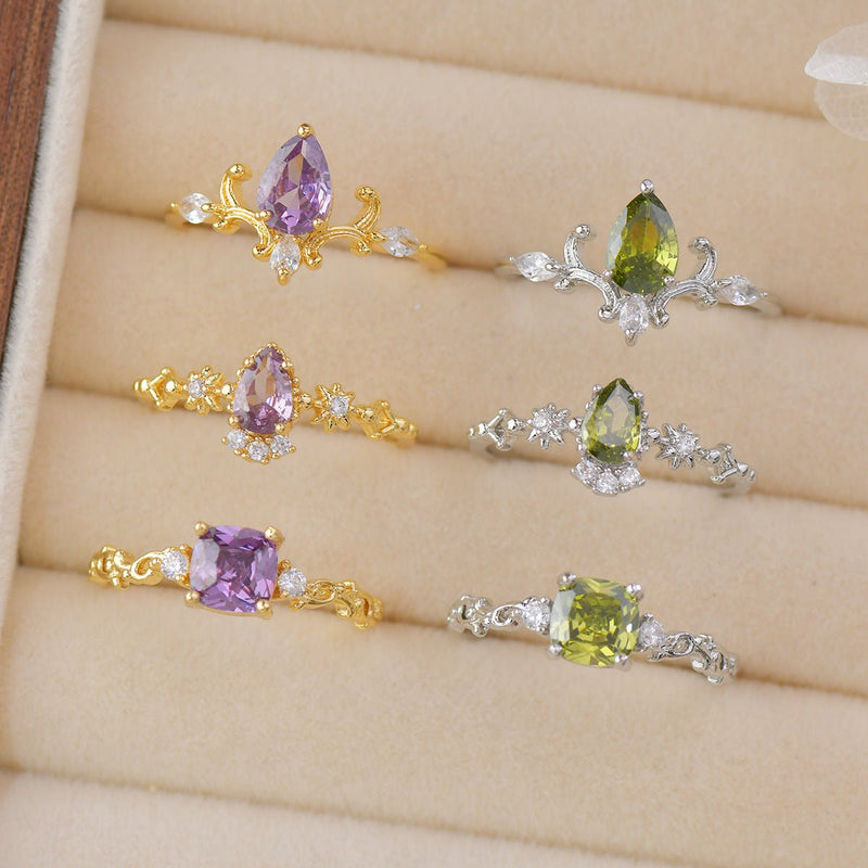 [sample ] Ayla Peridot Ring in Silver