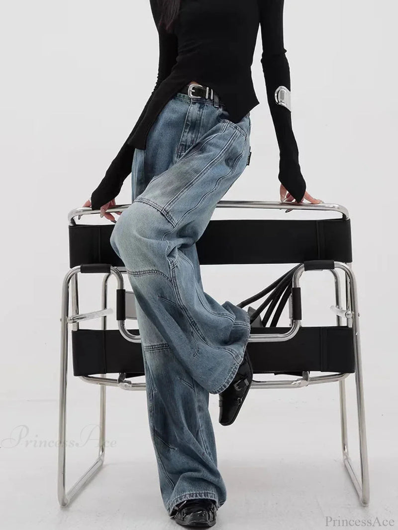 Azure Medieval Loose Harajuku Pant