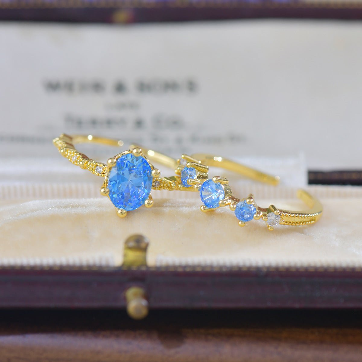Azure Oval Ring