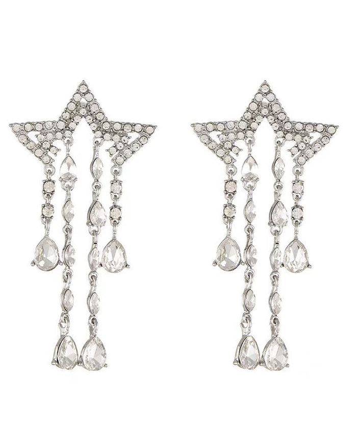 Tassel Earrings Meteor Zircon Long Exaggerated