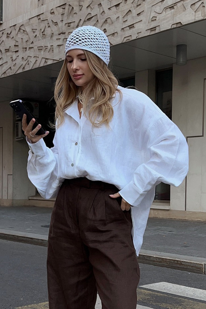 Loose Fit Color Blouse