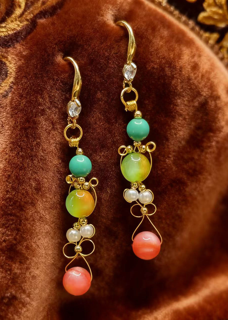 Original Design Fine Crystal Style Drop Earrings