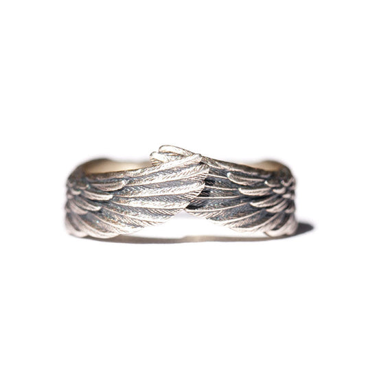 Copper Feng Shui Wing Lucky Ring for Spiritual Protection