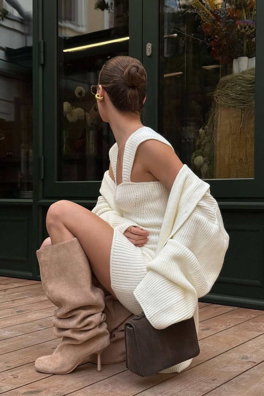 Fitted Knit Cami Bodycon Mini Dress