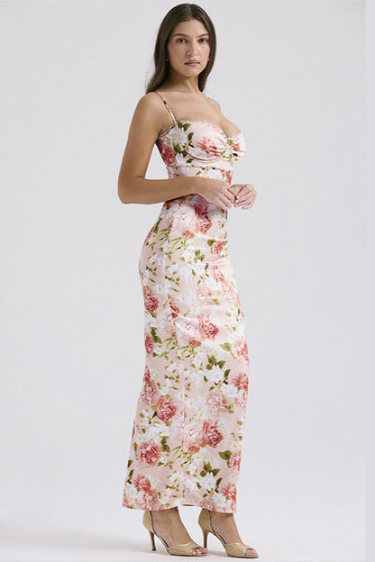 Lace Cami Split Maxi Dress