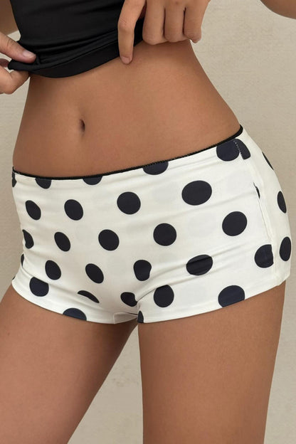 Low Waist Polka Dot Shorts