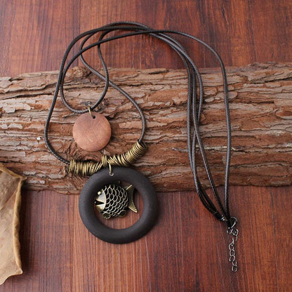 Style Fish Pendant Necklace