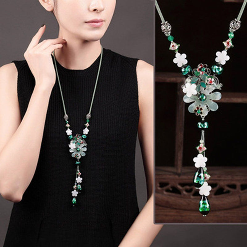 Retro Ornament Chain Simple Pendant Accessories Necklace