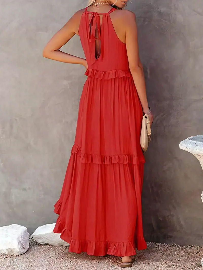 Megan | Ruffle Maxi Dress
