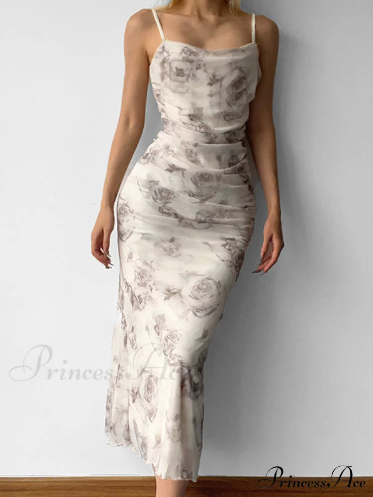 Back Slit Velvet Halter Maxi Dress
