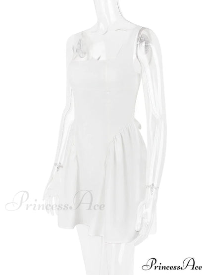 Backless Bow Stylish Mini Dress