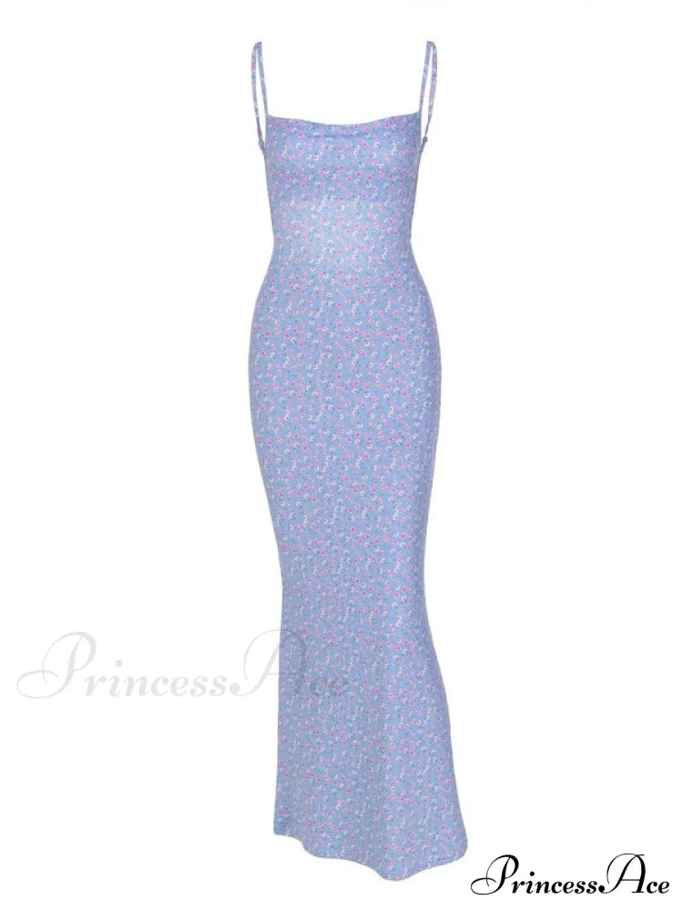 Backless Graceful Mesh Maxi Dress