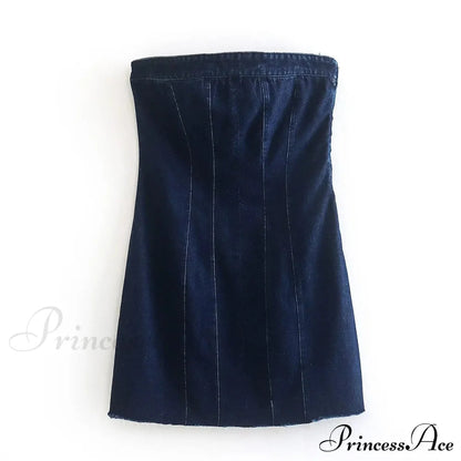 Backless Strapless Sleeveless Bodycon Mini Dress