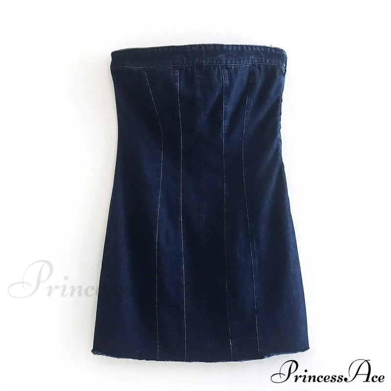 Backless Strapless Sleeveless Bodycon Mini Dress