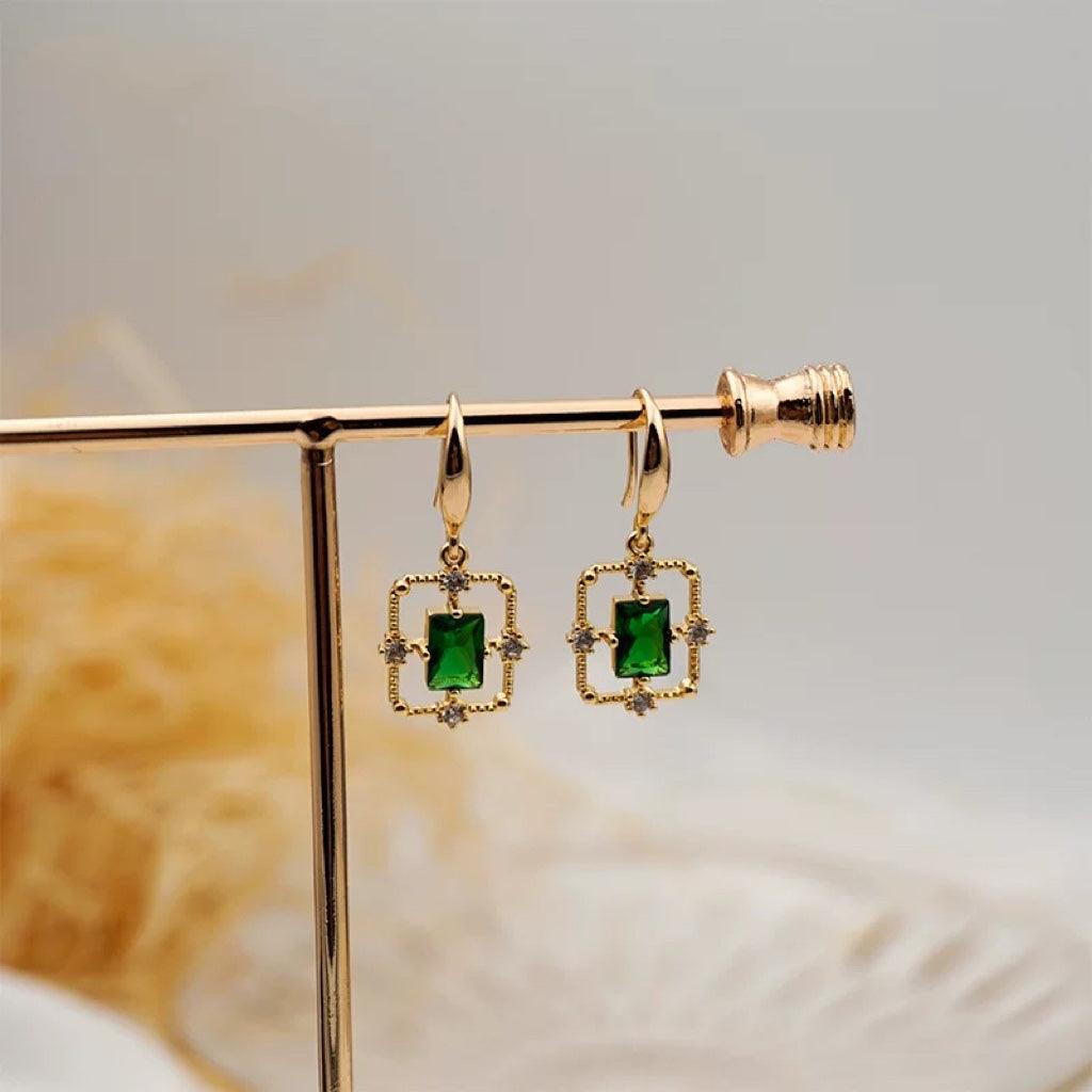 Emerald Baroque Earrings (3 Styles)