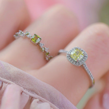 Peridot Poetry Ring