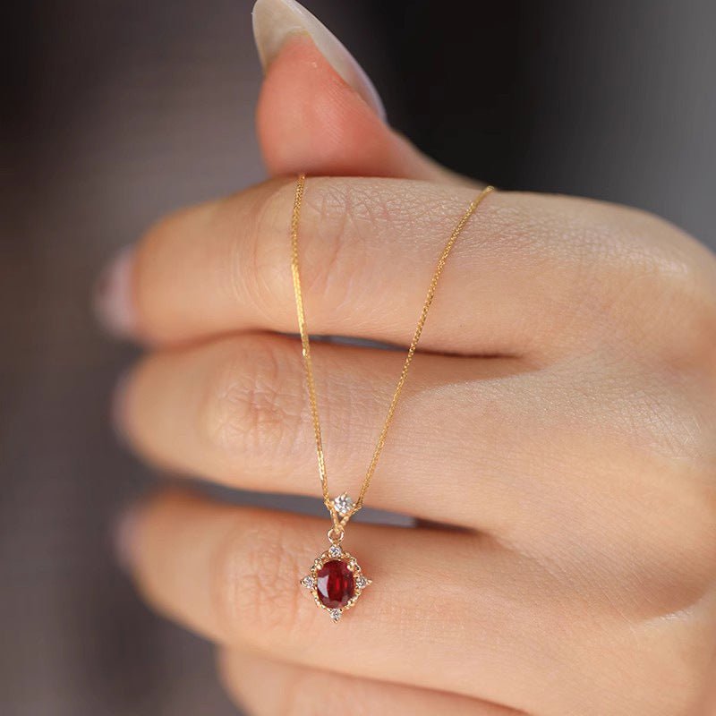 Baroque Ruby Necklace