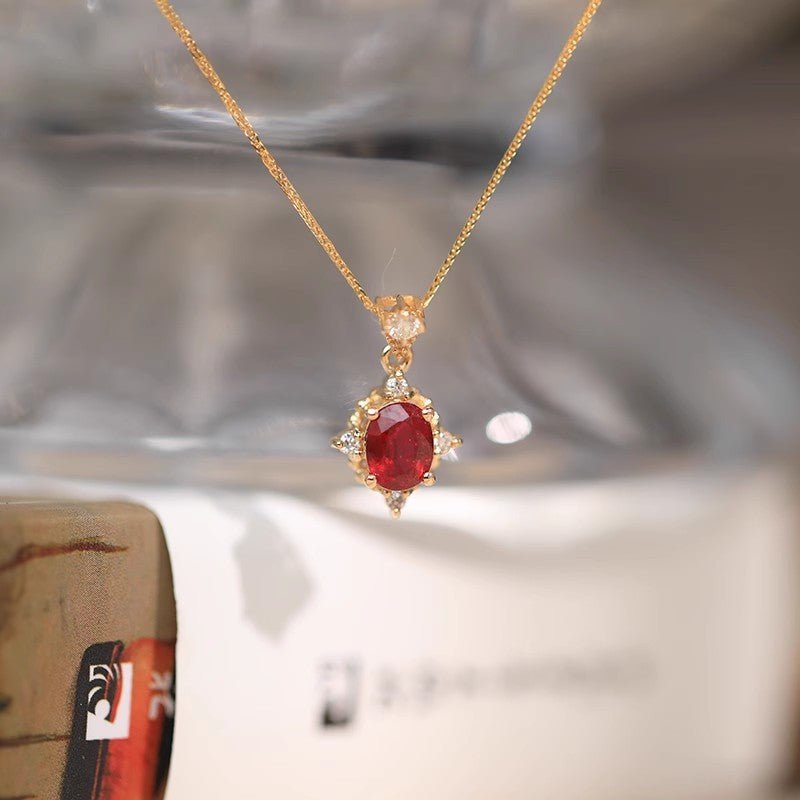 Baroque Ruby Necklace