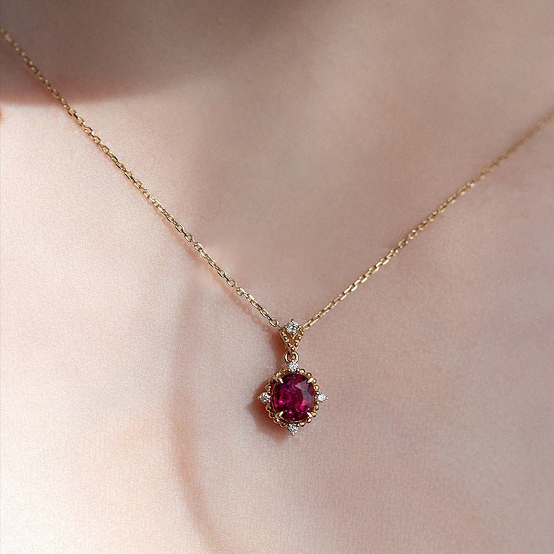 Baroque Ruby Necklace