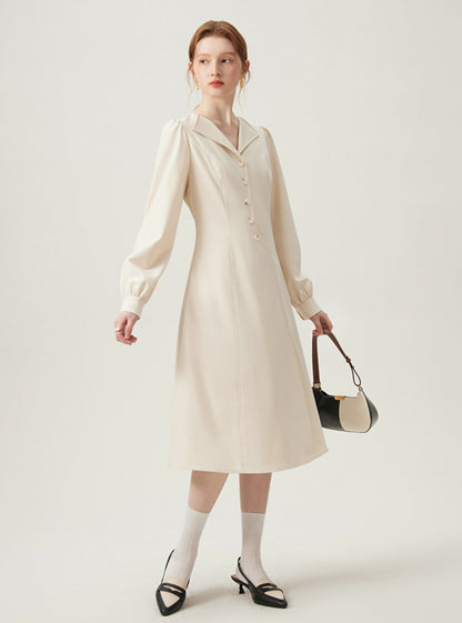 Bishop Sleeve Coat Dress