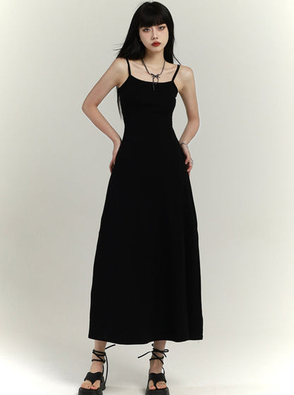 Slim Waist Hip-covering Slip Dress