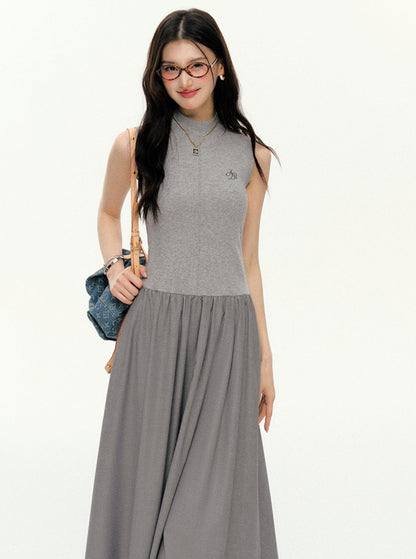 Contrast Maxi Dress