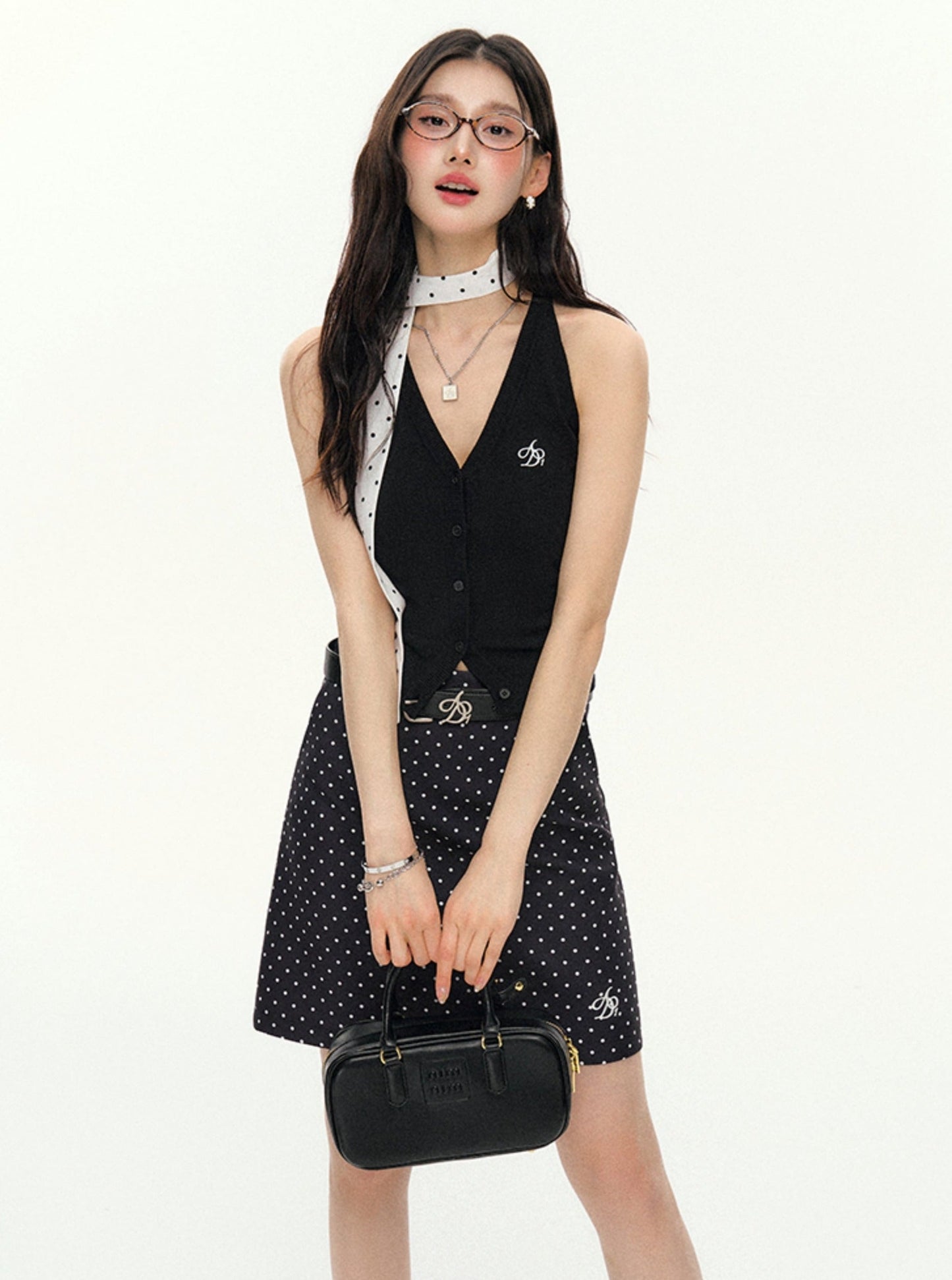 Sleeveless Ribbed Cardigan - V-neck Button-up Knit Tank Top