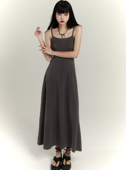 Slim Waist Hip-covering Slip Dress
