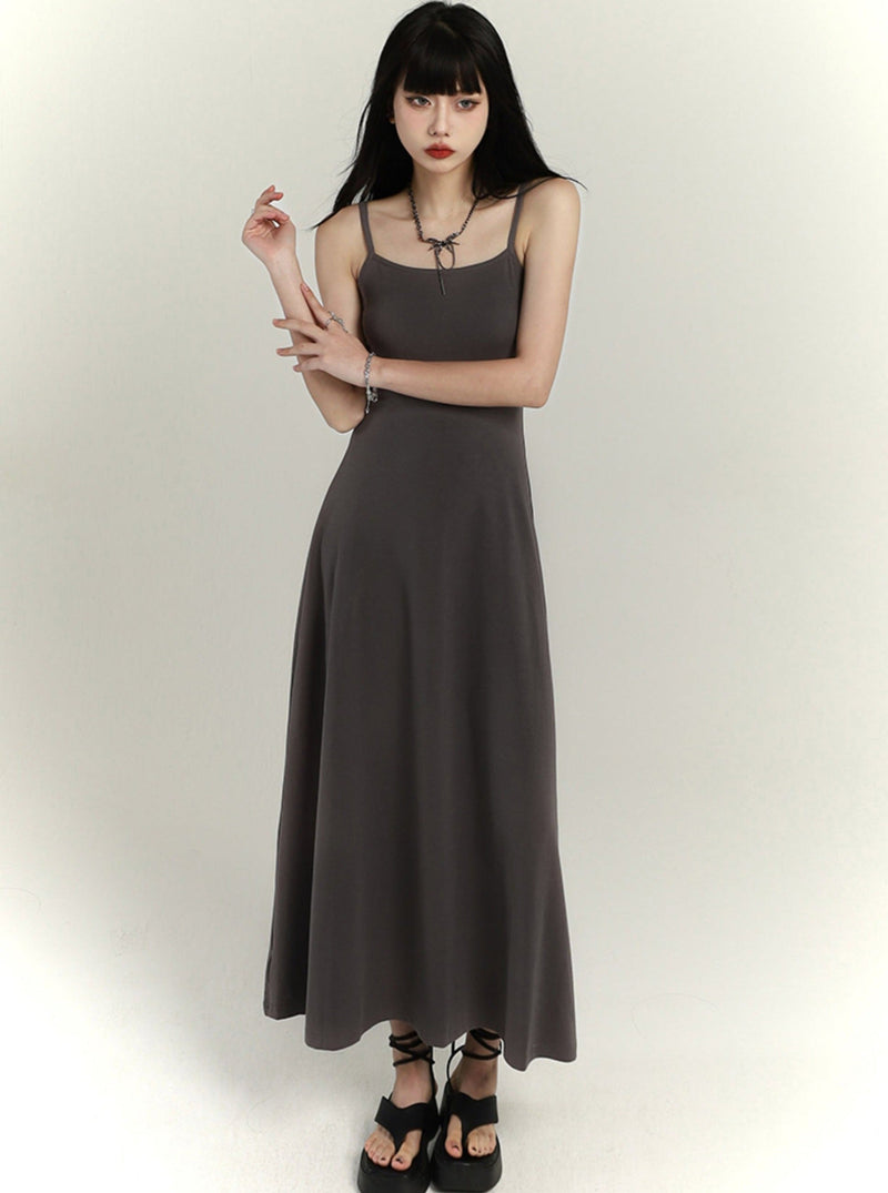 Slim Waist Hip-covering Slip Dress