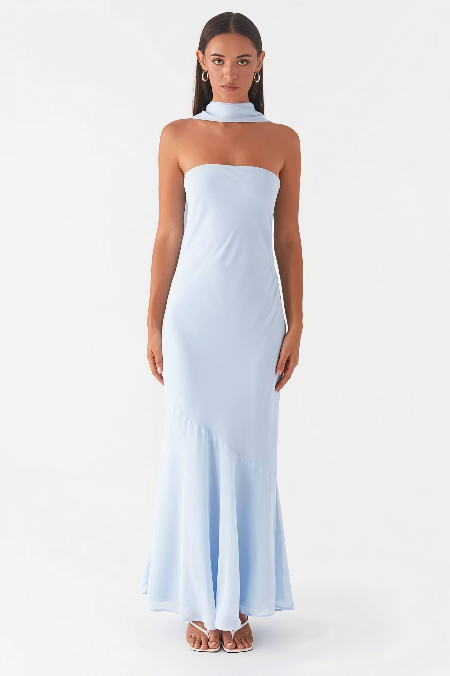 Tie Fishtail Vacation Maxi Dress