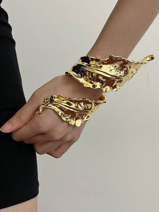 Geometric Pleated Shiny Color Bracelet Accessories