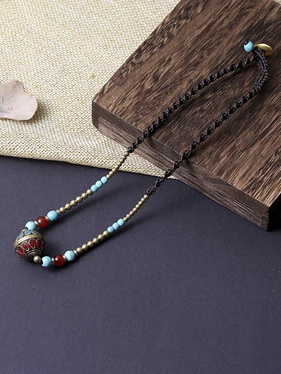 Bohemia Bead Pendant Necklace