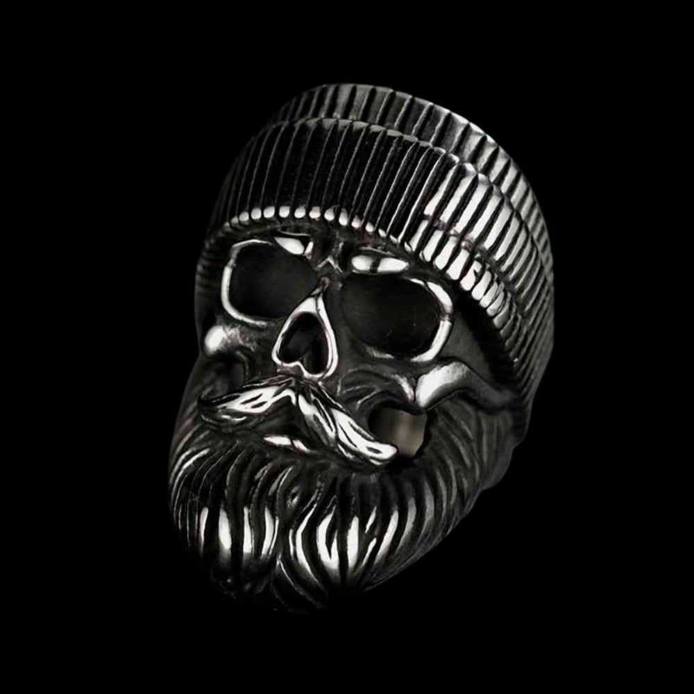 Bearded Skull Ring
